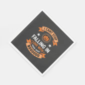 Halloween-Kürbis verliebt sich Serviette (Ecke)