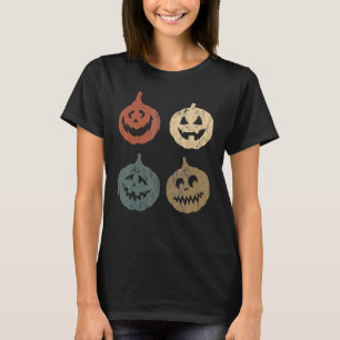 Halloween-Kürbis Vintage Retro Gruselige Party Kos T-Shirt