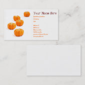 Halloween-Kürbis Visitenkarte (Vorne/Hinten)