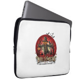 Halloween-Kürbis-Vogelscheuche-Rabe-Fledermäuse_1 Laptopschutzhülle (Vorne Rechts)