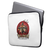 Halloween-Kürbis-Vogelscheuche-Rabe-Fledermäuse_1 Laptopschutzhülle (Vorderseite Links)