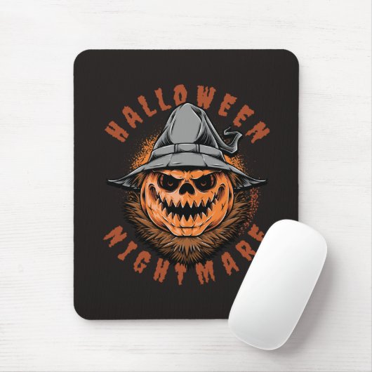 Halloween-Kürbis-Vogelscheuchen-Design Mousepad (Mit Mouse)