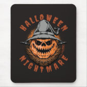 Halloween-Kürbis-Vogelscheuchen-Design Mousepad (Vorne)