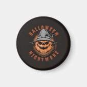 Halloween-Kürbis-Vogelscheuchendesign Magnet (Vorne)