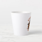 Halloween-Kürbis-Vogelscheuchendesign Milchtasse (Vorderseite)