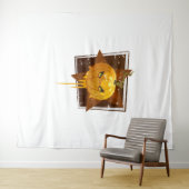 Halloween-Kürbis Wandteppich (Beispiel (Horizontal))