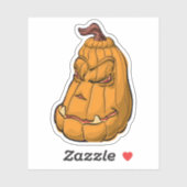 Halloween-Kürbisbild Aufkleber (Blatt)