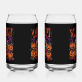 Halloween, Kürbiscoven blüht, Gothic Dosenglas (Rechts)