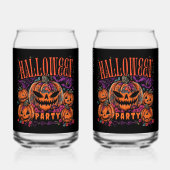 Halloween, Kürbiscoven blüht, Gothic Dosenglas (Rückseite)