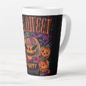 Halloween, Kürbiscoven blüht, Gothic Milchtasse (Rechte Ecke)