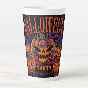 Halloween, Kürbiscoven blüht, Gothic Milchtasse