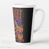Halloween, Kürbiscoven blüht, Gothic Milchtasse (Rechts)