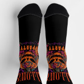 Halloween, Kürbiscoven blüht, Gothic Socken (Oben)