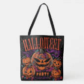 Halloween, Kürbiscoven blüht, Gothic Tasche (Vorderseite)