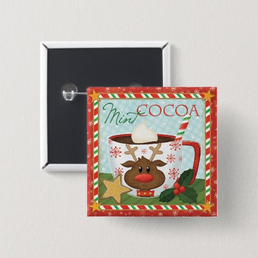 Halloween-Kürbise auf Friedhof Button (Vorne & Hinten)