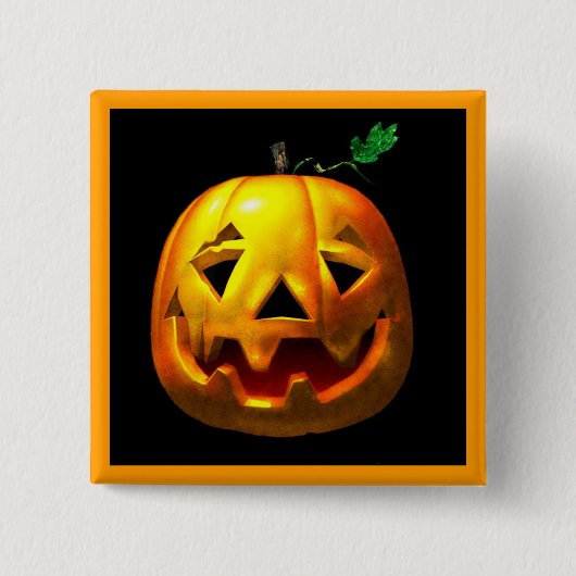 Halloween-Kürbise Button (Vorderseite)