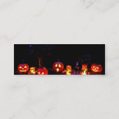 Halloween-Kürbise Mini Visitenkarte (Rückseite)
