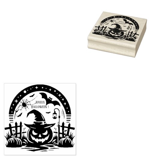 Halloween-Kürbisfarbenpuffer und ch Gummistempel (Stempel)
