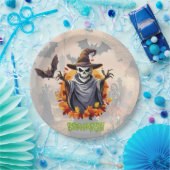 Halloween-Kürbisfeld Pappteller (Party)
