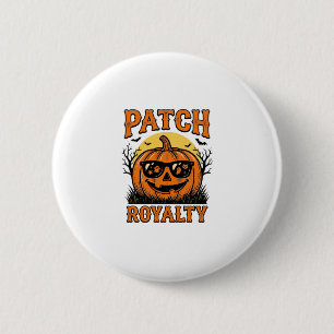 Halloween-Kürbisfeld Vintage-Jack-O-Lantern-Shi Button