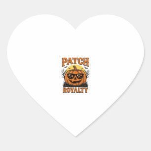 Halloween-Kürbisfeld Vintage-Jack-O-Lantern-Shi Herz-Aufkleber