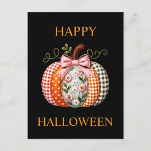 Halloween - Kürbisferien-Postkarte im Landstil Feiertagspostkarte