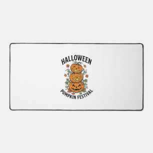 Halloween-Kürbisfestival Vintage-Jack-O-Lantern Schreibtischunterlage