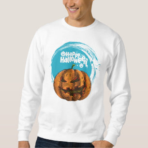 Halloween Kürbisgesicht für Herrenhemden Kostüm Sweatshirt
