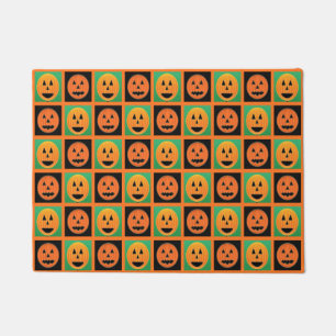 Halloween-Kürbisgesicht Fußmatte