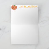 Halloween - Kürbisgesicht Karte (Innenseite)