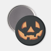 Halloween - Kürbisgesicht Magnet (Vorderseite/Rückseite)