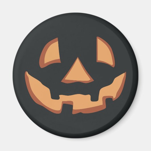 Halloween - Kürbisgesicht Magnet (Vorne)