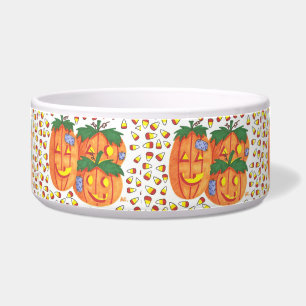 Halloween-Kürbishaustierschüssel Napf