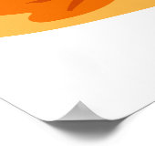 Halloween-Kürbishundehund PNG, niedlicher Welpe in Poster (Ecke)