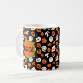 Halloween Kürbiskaffee Tasse (Vorderseite Links)