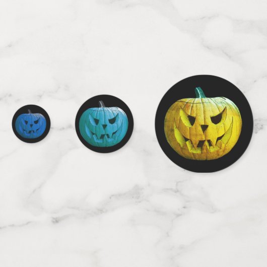 Halloween Kürbiskonfetti HAMbWG Konfetti (Vorderseiten)