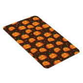 Halloween-Kürbiskopf-Muster. Magnet (Rechte Seite)