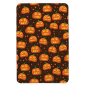 Halloween-Kürbiskopf-Muster. Magnet (Vertikal)