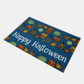 Halloween Kürbisköpfe Door Mat Fußmatte (Schrägansicht)