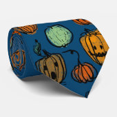 Halloween Kürbisköpfe Krawatte (Gerollt)