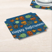 Halloween-Kürbisköpfe Untersetzer (angewinkelt)