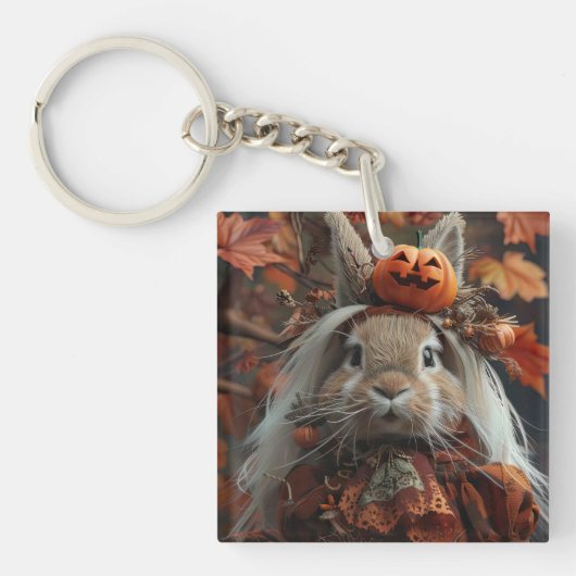 Halloween-Kürbiskuchen Schlüsselanhänger (Vorderseite)