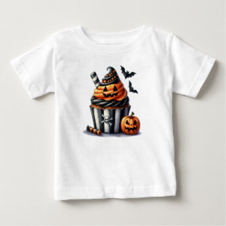 Halloween-Kürbiskuchen-T-Shirt Baby T-shirt