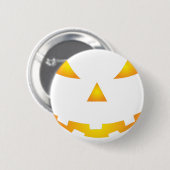 Halloween-Kürbislächeln Button (Vorne & Hinten)