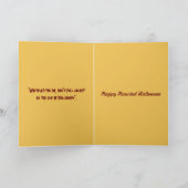 Halloween Kürbislaterne Black Bat Spooky Gruß Karte (Innenseite)