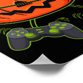 Halloween Kürbislaterne Candy Basket Controller Poster (Ecke)