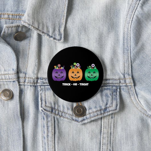 Halloween Kürbislaterne Candy Pail Button (Beispiel)