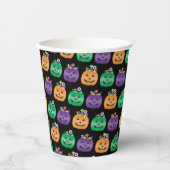 Halloween Kürbislaterne Candy Pail Pappbecher (Vorderseite)