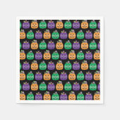 Halloween Kürbislaterne Candy Pail Serviette (Vorderseite)