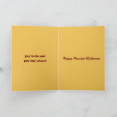 Halloween Kürbislaterne Fall Flora Card Karte (Innenseite)